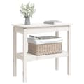 Miniatyrbild 4 av 9: Avlastningsbord - Living Konsolbord vit 80x40x75 cm massiv furu