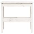 Miniatyrbild 5 av 9: Avlastningsbord - Living Konsolbord vit 80x40x75 cm massiv furu