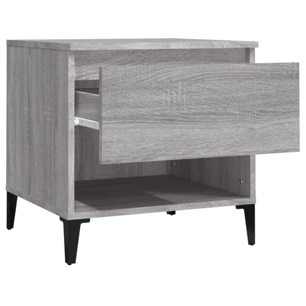 Apupöydät - Living Sivupöydät 2 kpl harmaa Sonoma 50x46x50 cm tekninen puu