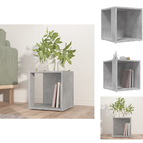 Sideborde - Living sidebord 33x33x34,5 cm spånplade betongrå