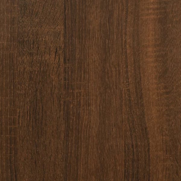 Sideborde - Living sidebord 33x33x34,5 cm konstrueret træ brun egetræ