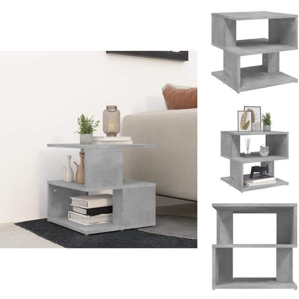 Sideborde - Living sidebord 40x40x40 cm spånplade betongrå