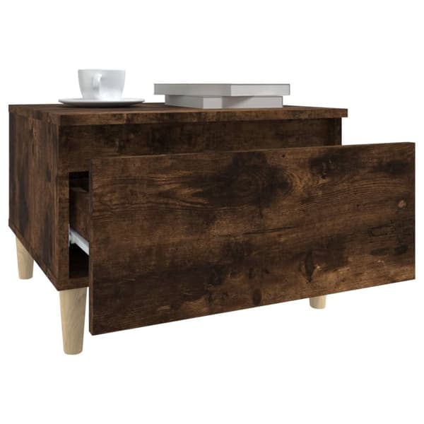 Sideborde - Living sideborde 2 stk. 50x46x35 cm konstrueret træ røget egetræsfarve