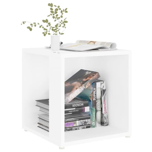 Sideborde - Living sidebord 33x33x34,5 cm konstrueret træ hvid