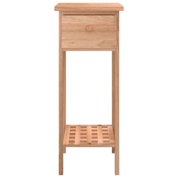 Sideborde - Living sidebord med skuffe 25x25x60 cm massivt træ valnød