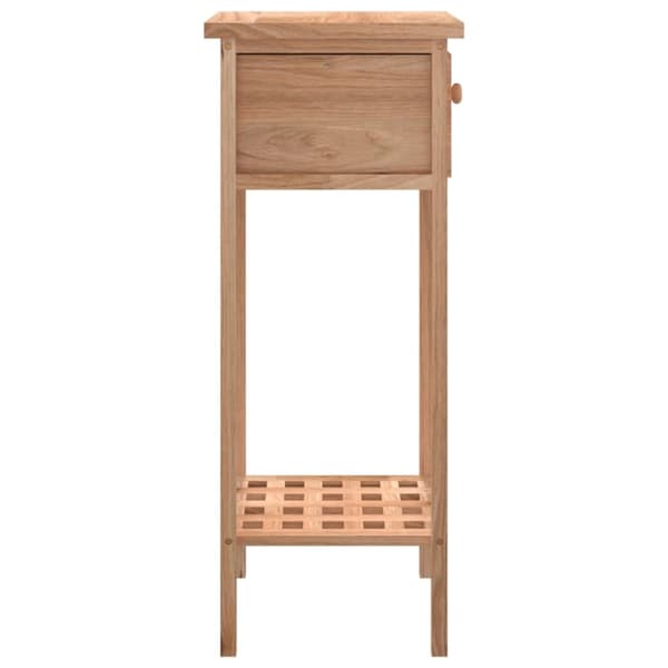 Sideborde - Living sidebord med skuffe 25x25x60 cm massivt træ valnød