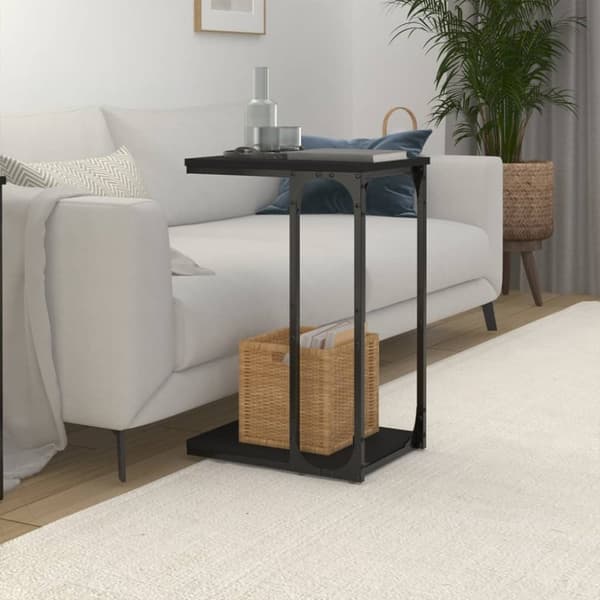 Sideborde - Living sidebord 40x30x60 cm konstrueret træ sort
