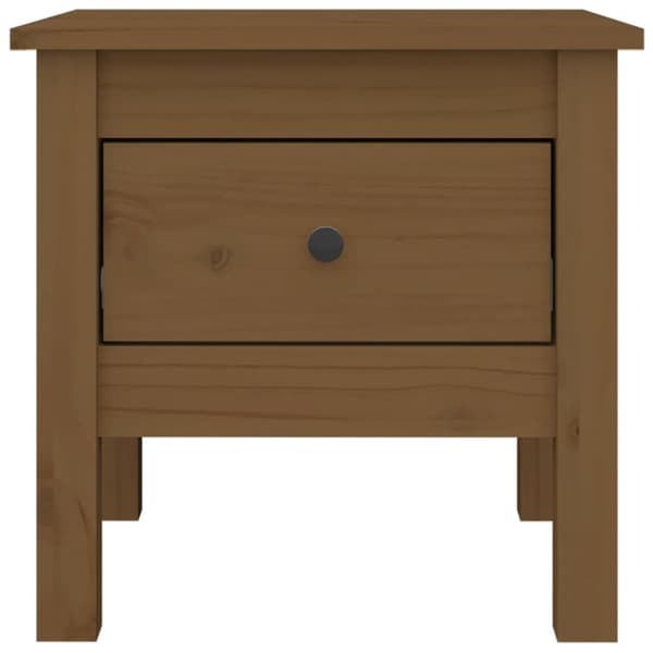 Sideborde - Living sideborde 2 stk. 40x40x39 cm massivt fyrretræ gyldenbrun