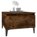 Miniatyrbillede 5 af 11: Sideborde - Living sideborde 2 stk. 50x46x35 cm konstrueret træ røget egetræsfarve