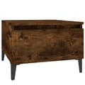 Miniatyrbillede 7 af 11: Sideborde - Living sideborde 2 stk. 50x46x35 cm konstrueret træ røget egetræsfarve