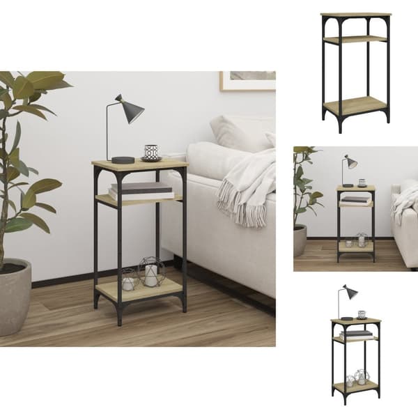 Sideborde - Living sidebord 40x30x75 cm konstrueret træ sonoma-eg