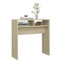 Miniatyrbild 5 av 9: Avlastningsbord - Living Avlastningsbord sonoma ek 78x30x80 cm konstruerat trä