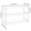 Miniatyrbild 9 av 10: Avlastningsbord - Living Konsolbord 110x40x74 cm massiv furu