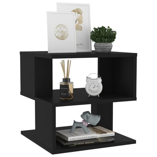 Sidebord 40x40x40 cm konstrueret træ sort - Sidebord - Sideborde - Home & Living