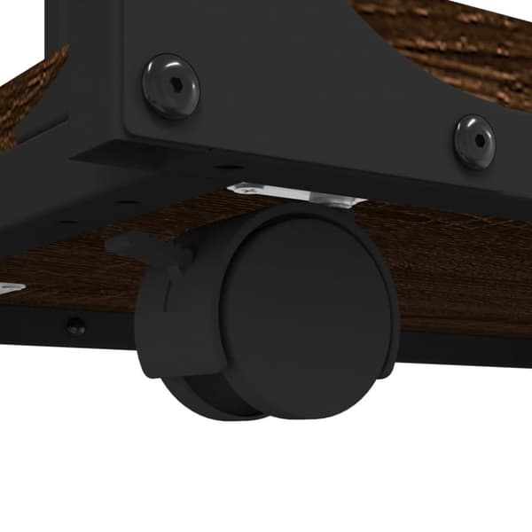 Sidebord med hjul 50x35x55,5 cm konstrueret træ brunt egetræ - Sidebord - Sideborde - Home & Living
