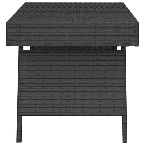 Foldbart sidebord 60x40x38 cm polyrattan sort - Sidebord - Sideborde - Home & Living