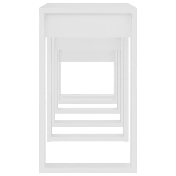 Indskudsborde 3 stk. Konstrueret træ hvid - Indskudsbord - Indskudsborde - Home & Living