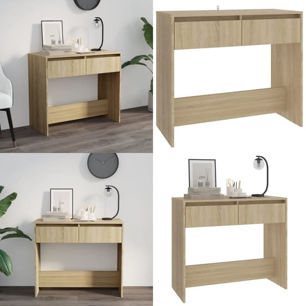 Konsolbord 89x41x76,5 cm stål sonoma-eg - Konsolbord - Konsolborde - Home & Living