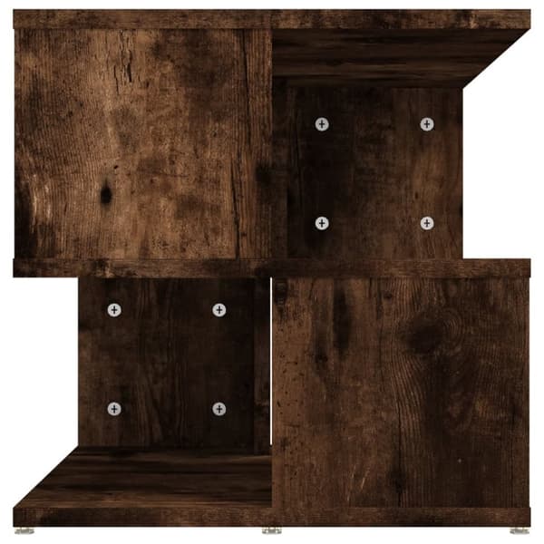Soffbord rökfärgad ek 40x40x40 cm konstruerat trä - Soffbord - Vardagsrumsbord - Home & Living