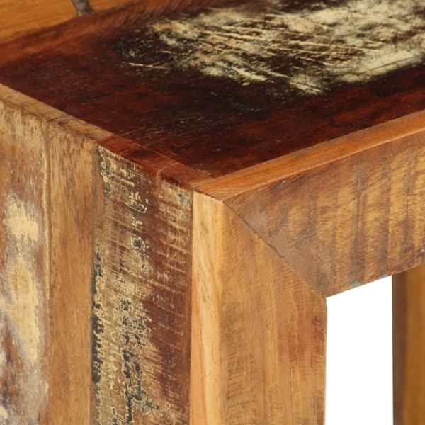 Skammel 40x30x40 cm massivt genbrugstræ - Taburet - Taburetter - Home & Living