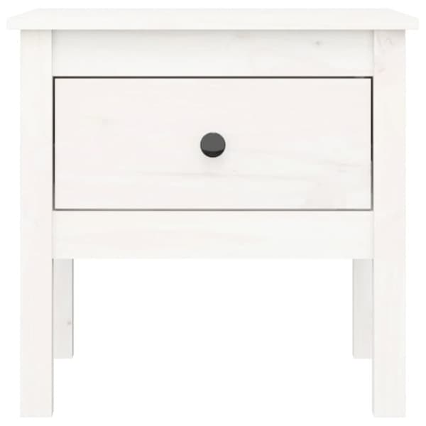Sidobord 2 st vit 50x50x49 cm massivt furuträ - Sidobord - Lampbord - Home & Living
