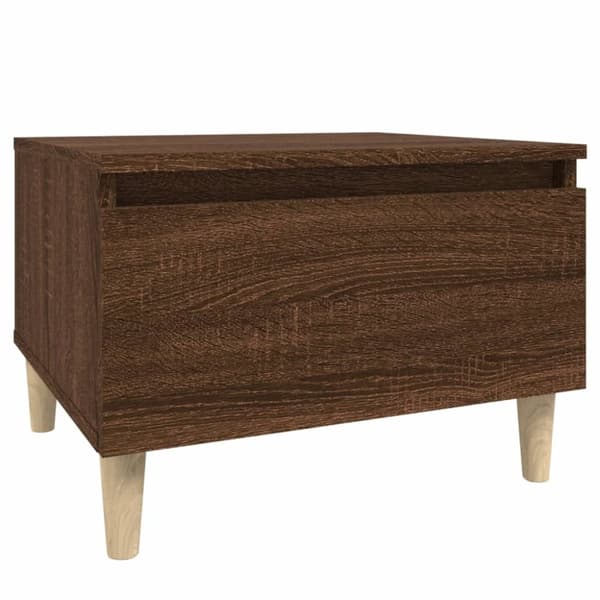 Sivupöydät 2 kpl ruskea tammi 50x46x35 cm tekninen puu - Sivupöytä - Sivupöydät - Home & Living