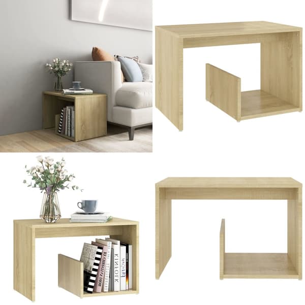 Sidebord 59x36x38 cm konstrueret træ sonoma-eg - Sidebord - Sideborde - Home & Living