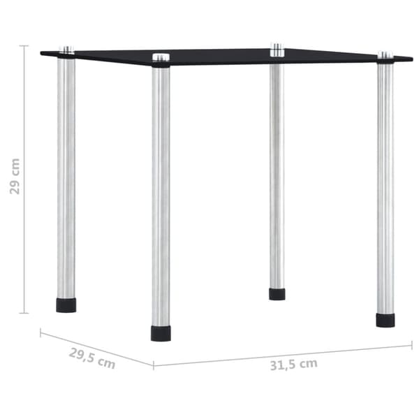 Indskudsbordsæt hærdet glas sort - Indskudsbord - Indskudsborde - Home & Living
