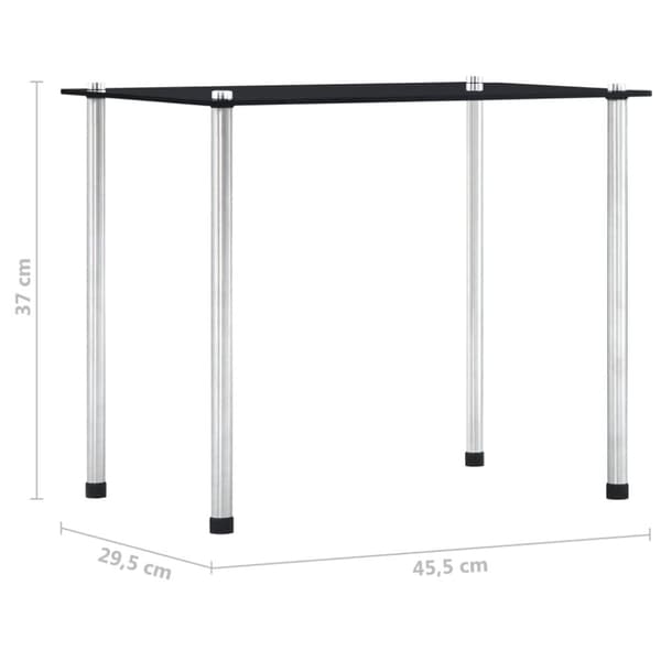 Indskudsbordsæt hærdet glas sort - Indskudsbord - Indskudsborde - Home & Living