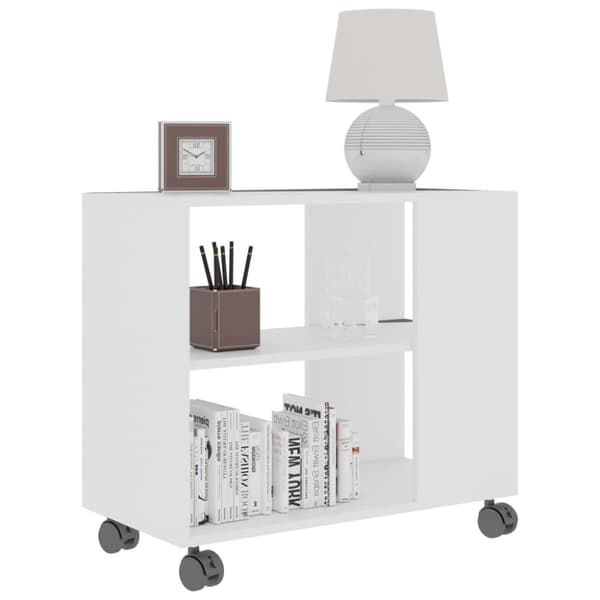 Sidobord vit 70x35x55 cm konstruerat trä - Sidobord - Sido Bord - Home & Living