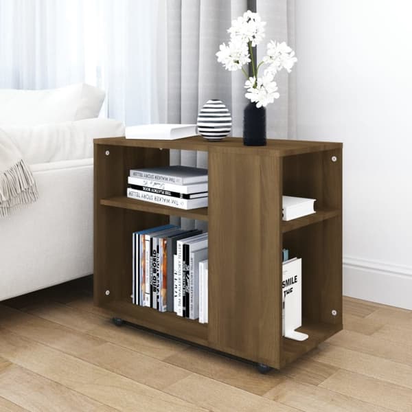 Sidebord 70x35x55 cm konstrueret træ brun egetræsfarve - Sidebord - Sideborde - Home & Living