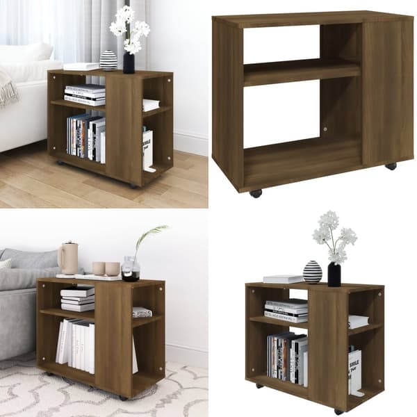 Sidebord 70x35x55 cm konstrueret træ brun egetræsfarve - Sidebord - Sideborde - Home & Living
