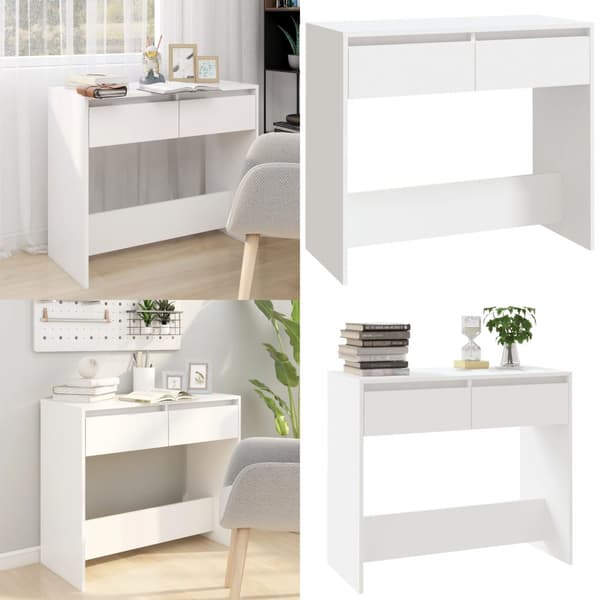 Konsolbord 89x41x76,5 cm stål hvid - Konsolbord - Konsolborde - Home & Living