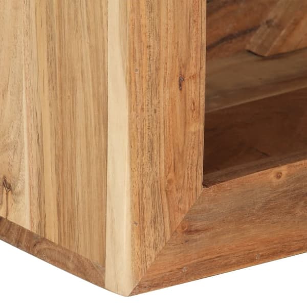 Skammel 40x30x40 cm massivt akacietræ - Skammel - Skamler - Home & Living