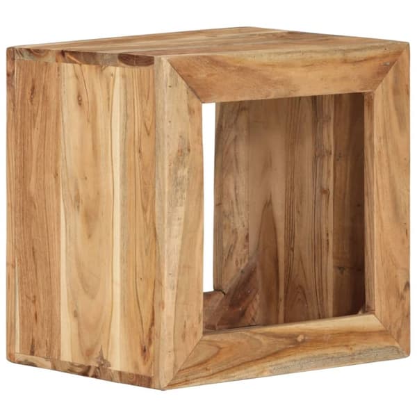 Skammel 40x30x40 cm massivt akacietræ - Skammel - Skamler - Home & Living