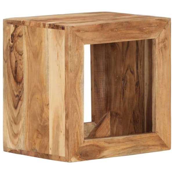 Skammel 40x30x40 cm massivt akacietræ - Skammel - Skamler - Home & Living