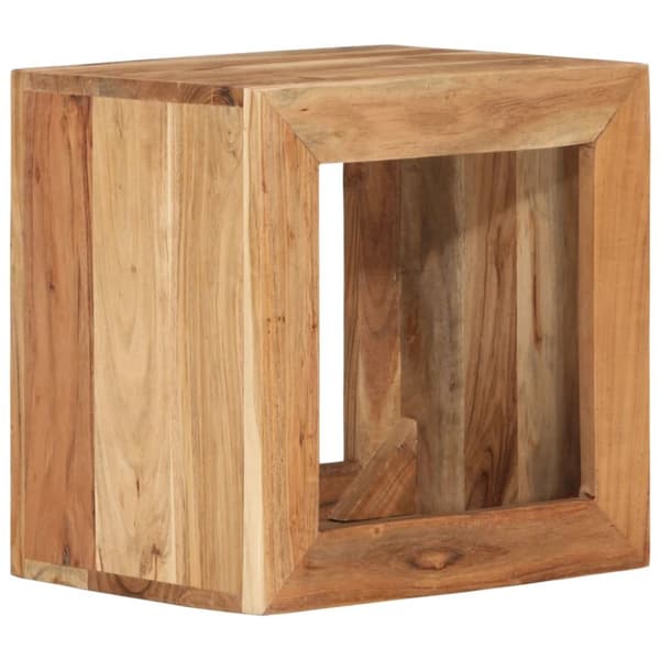 Skammel 40x30x40 cm massivt akacietræ - Skammel - Skamler - Home & Living
