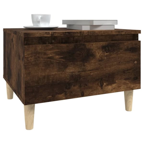 Sideborde 2 stk. 50x46x35 cm konstrueret træ røget egetræsfarve - Sidebord - Sideborde - Home & Living
