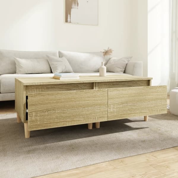 Sideborde 2 stk. 50x46x35 cm konstrueret træ sonoma-eg - Sidebord - Sideborde - Home & Living