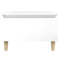 Miniatyrbillede 9 af 11: Sideborde 2 stk. 50x46x35 cm konstrueret træ hvid højglans - Sidebord - Sideborde - Home & Living