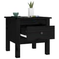 Miniatyrbillede 7 af 11: Sideborde 2 stk. 40x40x39 cm massivt fyrretræ sort - Sidebord - Sideborde - Home & Living