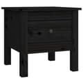 Miniatyrbillede 8 af 11: Sideborde 2 stk. 40x40x39 cm massivt fyrretræ sort - Sidebord - Sideborde - Home & Living