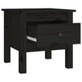 Miniatyrbillede 10 af 11: Sideborde 2 stk. 40x40x39 cm massivt fyrretræ sort - Sidebord - Sideborde - Home & Living