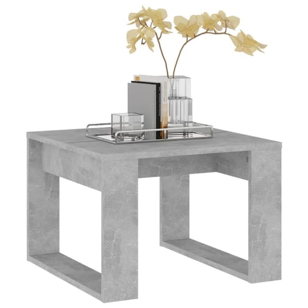 Sidobord betonggrå 50x50x35 cm spånskiva - Soffbord - Bord - Home & Living
