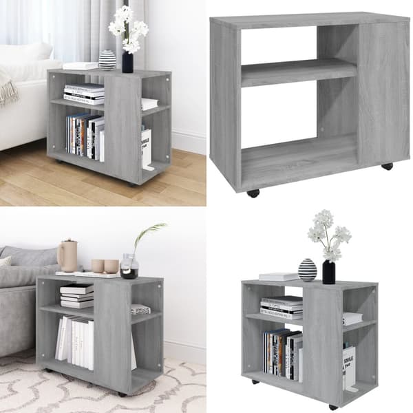 Sivupöytä harmaa Sonoma 70x35x55 cm tekninen puu - Sivupöytä - Sivupöydät - Home & Living