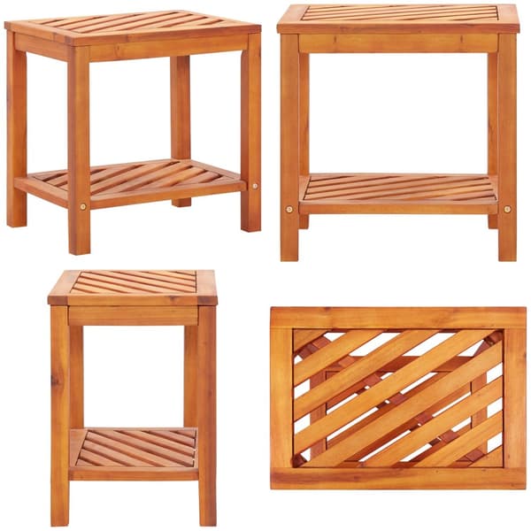 Sidebord i massivt akacietræ 45 x 33 x 45 cm - Sidebord - Sideborde - Home & Living