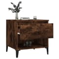 Miniatyrbillede 6 af 11: Sideborde 2 stk. 50x46x50 cm konstrueret træ røget egetræsfarve - Sidebord - Sideborde - Home & Living