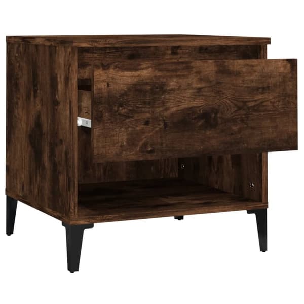 Sideborde 2 stk. 50x46x50 cm konstrueret træ røget egetræsfarve - Sidebord - Sideborde - Home & Living