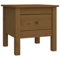 Miniatyrbild 4 av 11: Sidobord 2 st honungsbrun 40x40x39 cm massiv furu - Sidobord - Lampbord - Home & Living