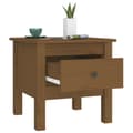 Miniatyrbild 8 av 11: Sidobord 2 st honungsbrun 40x40x39 cm massiv furu - Sidobord - Lampbord - Home & Living